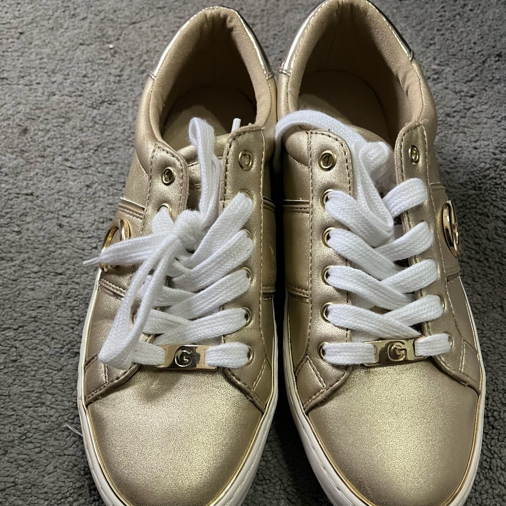 Gold Guess Sneakers